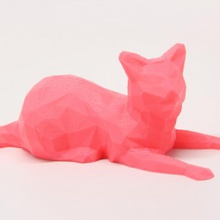 düşük poli kedi sanat 3d print model - Mito3D