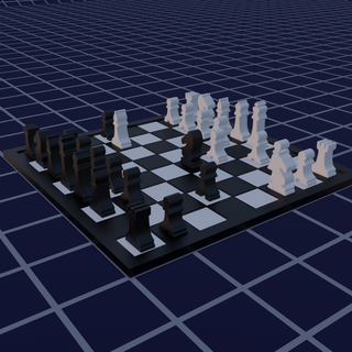 niedrig poly Schach einstellen Spiel Schach Schach einstellen Schach setzt Schach Tafel Beste Schach einstellen 3d Schach einstellen Schach Spiel 3d print model - Mito3D