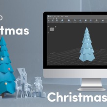 low poly christmas tree various 3d design designing modeling 3dprinting 3d print model - Mito3D