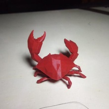 low poly caranguejo a arte animais lowpoly 3d print model - Mito3D