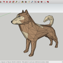 low-poly-Hund verschiedene 3d print model - Mito3D