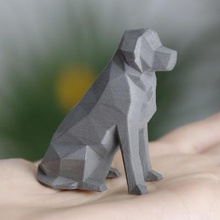 baja poli perro beto juego animal mascota labrador retriever de oro 3d print model - Mito3D