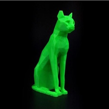 low-poly ägyptische Katze Skulptur Kunst Tier 3d print model - Mito3D