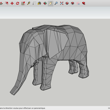 low poly elephant various 3d print model - Mito3D