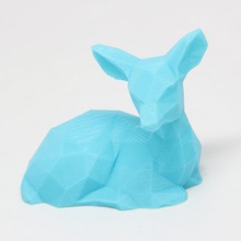 low-poly fawn Kunst 3d print model - Mito3D
