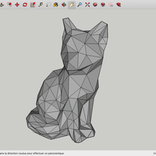 low poly fox vari 3d print model - Mito3D