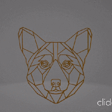 low poly geometric corgi wall decoration gadget decorate low-poly lowpoly dog 3d print model - Mito3D