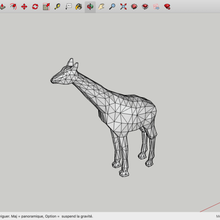 low poly giraffe various 3d print model - Mito3D