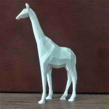low poly giraffe art home desk decoration toy wild savannah animal 3d print model - Mito3D