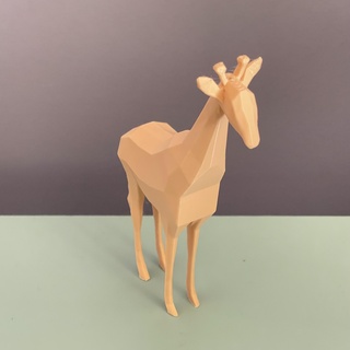 Basso poli giraffa casa decorazione minimalista animali safari 3d print model - Mito3D