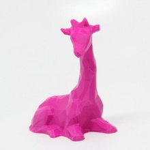 low poly girafe l'art 3d print model - Mito3D