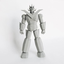 low poly great mazinger art le robot manga l'anime rétro biglildesign 3d print model - Mito3D
