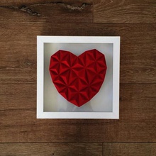 low poly heart wesley millora biglildesign love valentines day 3d print model - Mito3D