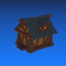 low poly house game fantasy strategy tabletop toy accessories 3d print model - Mito3D