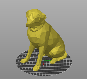 Basso poli labrador animale cane 3d print model - Mito3D
