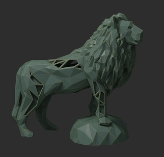escuela politécnica león decoración animales resina fdm print3d 3d print model - Mito3D