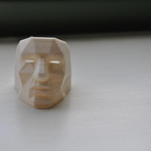low poly maschera anello edizione gioielli anelli replicatore la stampante strano moda faccia 3d 2 3d print model - Mito3D