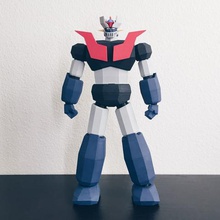 low poly mazinger art robot biglildesign lowpoly 3d print model - Mito3D