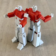 low poly optimus prime a arte robô retro clássico transformadores autobots Da década de 1980 cartoon 3d print model - Mito3D