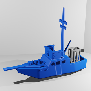 niedrig poly Orca Kiefer Kunst Weiß Hai 3d drucken einfach 3d print model - Mito3D