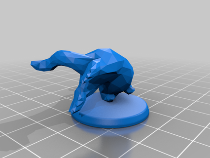 niedrig poly Otter 3d print model - Mito3D