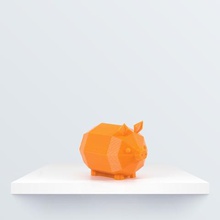 low poly piglet various beast piggy 3d print model - Mito3D