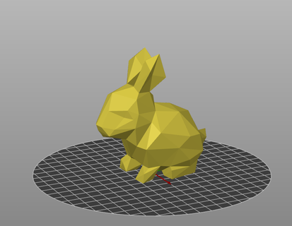 faible poly lapin animal lièvre 3d print model - Mito3D