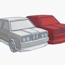 low poly carro de rally fixo ferramenta bmw é fácil lowpoly a corrida realmente Impressão 3d 3d print model - Mito3D