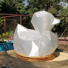 low poly rubber ducky art sculptures 3d print model - Mito3D