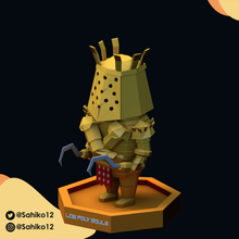 low poly souls - lautrec carim art dark software toy collectable 3d print model - Mito3D