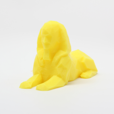 low poly sphinx l'art 3D print model - Mito3D