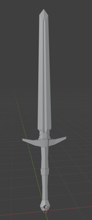 faible poly épée 3d print model - Mito3D