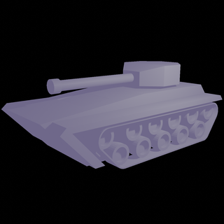 düşük poli tank araç savaş 3d print model - Mito3D