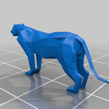 low poly tiger game animals 3d print model - Mito3D