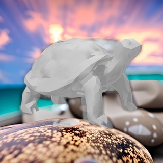 Basso poli tartaruga lento vecchio regale saggio interno all'aperto scultura porta tappo scrivania ornamento studia aiuto camera bilanciatore feng sui 3d print model - Mito3D