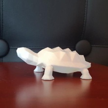 düşük poli kaplumbağa sanat hayvan dekorasyon lowpoly sürüngen heykel 3d print model - Mito3D