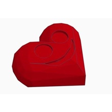 low poly valentine day heart various 3d print model - Mito3D