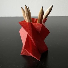 low poly vase l'art 3d print model - Mito3D