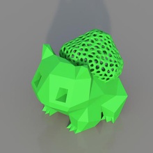 low poly voronoi ibrido bulbasaur art 3d animal amazingdesign animals attack charmander cool creative figure holed lowpoly pikachu poke pokeball pokemon andare il rendering squirtle giocattolo 3d print model - Mito3D