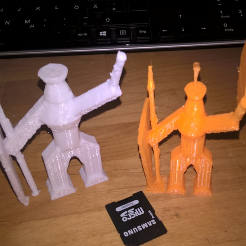 low-poly-Krieger verschiedene 3D print model - Mito3D