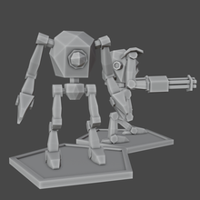 robots bajos juego figura juguete coleccionable lowpoly 3d print model - Mito3D