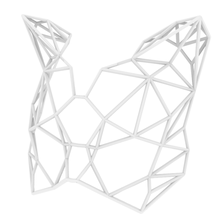 lowpoly gato de máscara a moda baixa contagem polígonos traje o dia das bruxas cat 3d print model - Mito3D