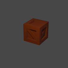 lowpoly crate 3d print model - Mito3D