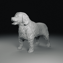 lowpoly cane arte poli giocattolo decorazione regalo animale 3d print model - Mito3D