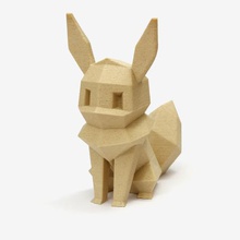 low-poly eevee game pokemon pikachu charmander squirtle bulbasaur nintendo switch eeveelution 3d print model - Mito3D