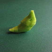 lowpoly metapod - printed parts model game toy pokemon low poly green caterpie 3d print model - Mito3D