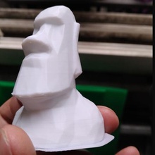 lowpoly moai remix l'art 3d print model - Mito3D