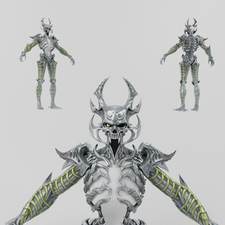 düşük poli hileli iblis robot şeytan Lucifer satanizm Satanalar Yaşasın darkart şeytani baphomet terör kötü anime ritüel iblisler 3d print model - Mito3D