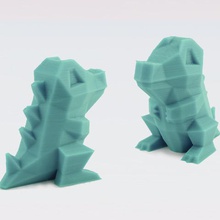 low-poly totodile juego 3d print model - Mito3D