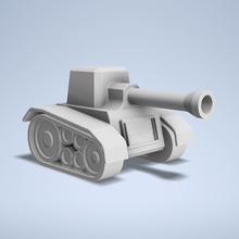 Lowpoly v3 Panzer Krieg Spielzeug Modell 3d print model - Mito3D